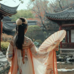 古装美女背影图,古装美女背影图中的古典美